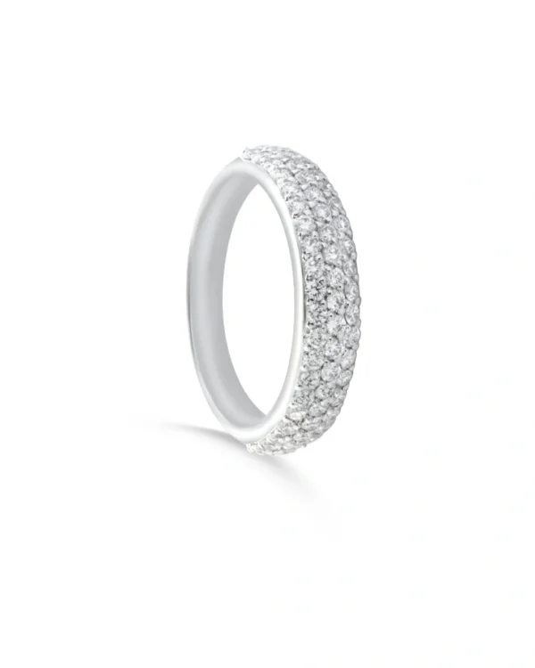 انگشتر زنانه گرد - انگشتر - سفید - GW01000175 - تصویر 2