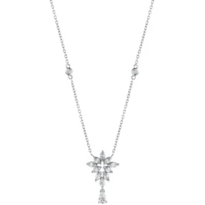 گردنبند دخترانه - گوشواره - سفید - GW01001618